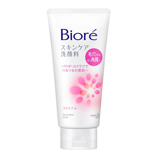 Kao Biore Face Foam Cleanser Deep Cleansing Scrub 130g