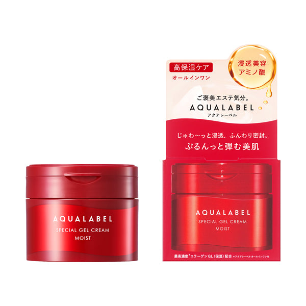 Shiseido Aqua Label Special Gel Cream Moist 90g - Red - New Version