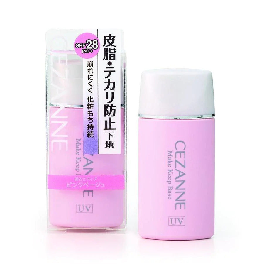 CEZANNE Make Keep Base UV SPF28 PA++ Pink Beige 30ml